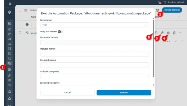 Automation Packages UI