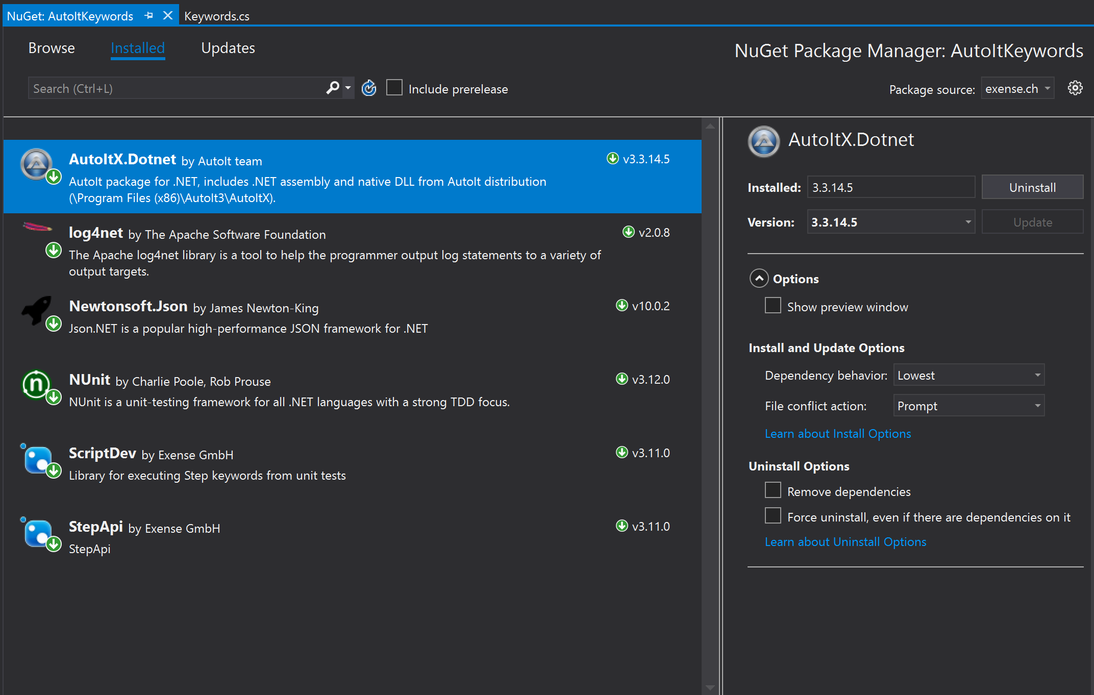 NuGet configuration