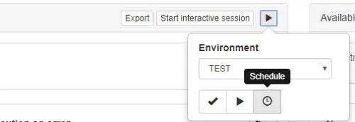 Schedule the Test Execution