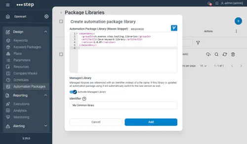 Automation Package List