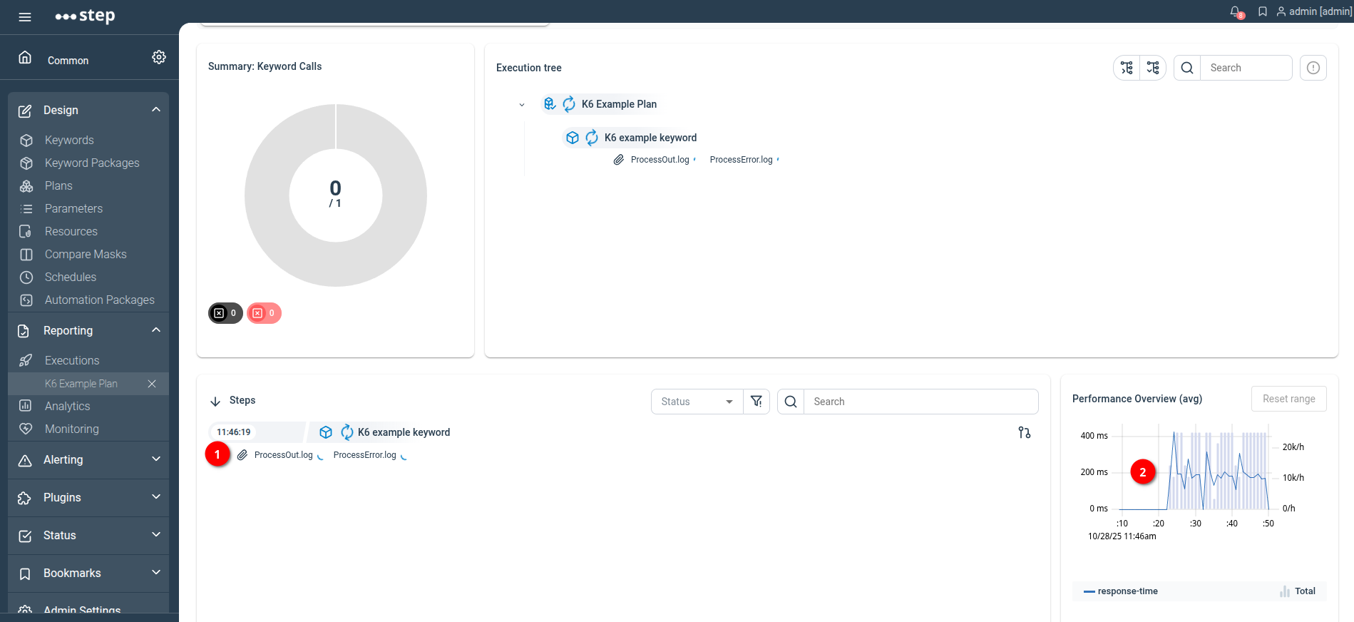 Live Reporting | Step Documentation